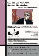 Quinto seminario de diálogos con el arte: Pensar la imagen, imaginar el pensamiento. Con Valentín Roma [Póster]