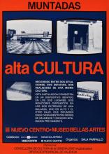 Muntadas: Alta Cultura, Nuevo Centro, Museo Bellas Artes [Valencia, Póster, Imagen Identificativa]