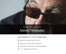 Antoni Muntadas entrevistado por Íñigo Alfonso [Imagen identificativa]