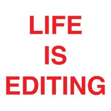 Life Is Editing [Imagen identificativa]