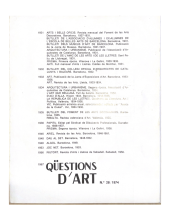 Qüestions d'Art. N.º 28 / 1974 [Imagen identificativa]