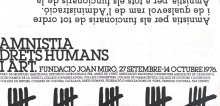 Amnistia, drets humans i art [Folleto]