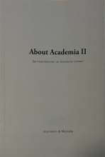 About Academia II (las transcripciones: un documento interno) [Sevilla, Imagen identificativa catálogo]