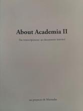About Academia II (las transcripciones: un documento interno) [Granada, imagen identificativa catálogo]
